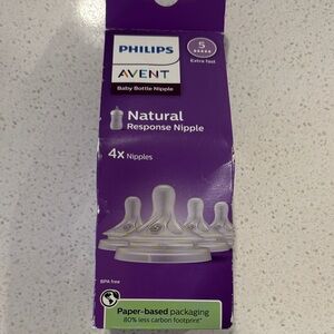 Philips AVENT Natural Response Baby Bottle Nipples - Purple